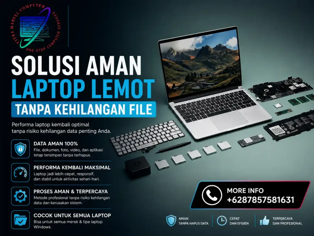 Solusi Aman Laptop Lemot Tanpa Kehilangan File