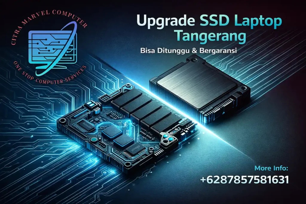 Upgrade SSD Laptop Tangerang, Bisa Ditunggu & Bergaransi