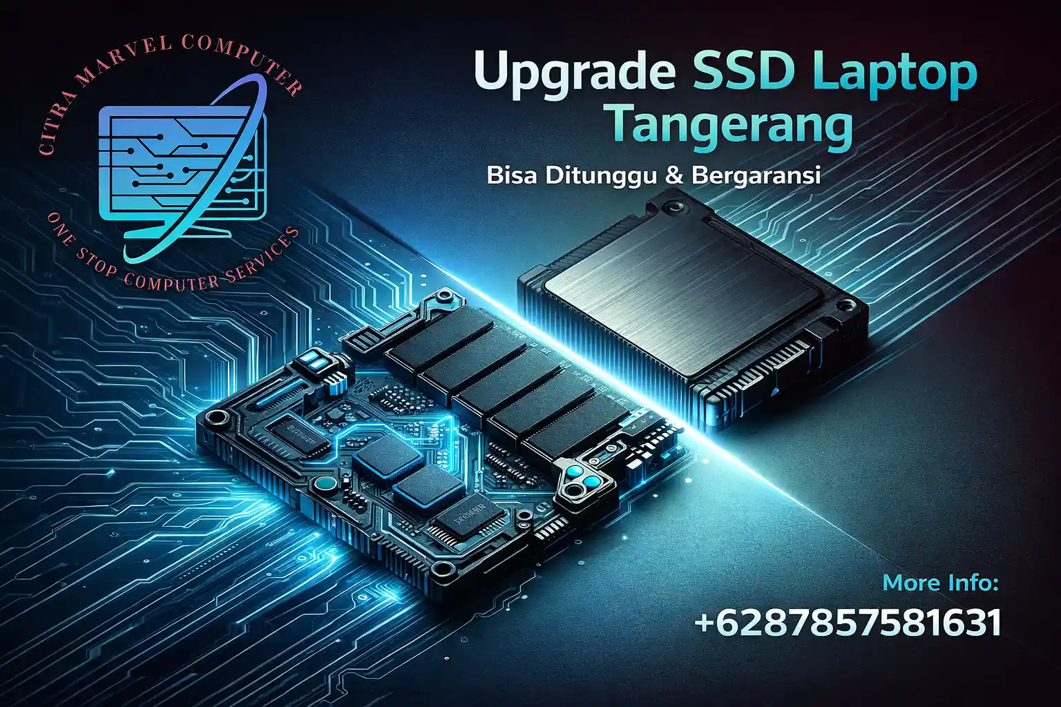 Upgrade SSD Laptop Tangerang, Bisa Ditunggu & Bergaransi