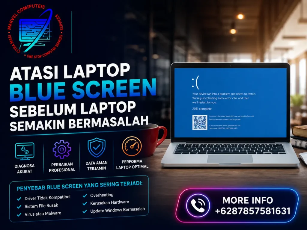 Atasi Laptop Blue Screen Sebelum Laptop Semakin Bermasalah