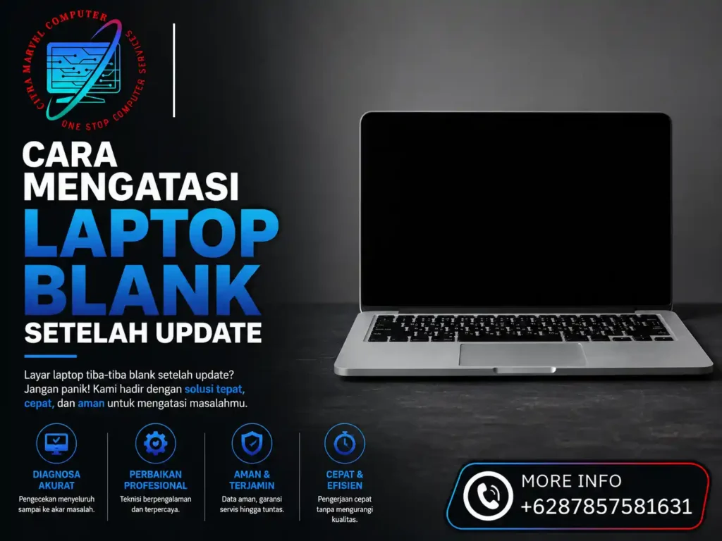 Cara Mengatasi Laptop Blank Setelah Update
