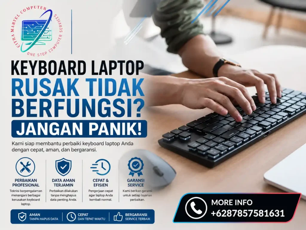 Keyboard Laptop Rusak Tidak Berfungsi_ Jangan Panik!