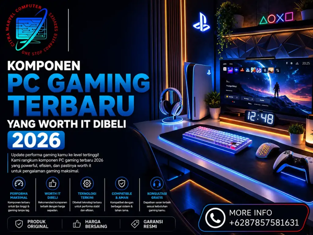 Komponen PC Gaming Terbaru yang Worth It Dibeli 2026