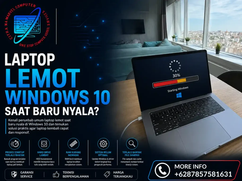 Laptop Lemot Windows 10 Saat Baru Nyala_