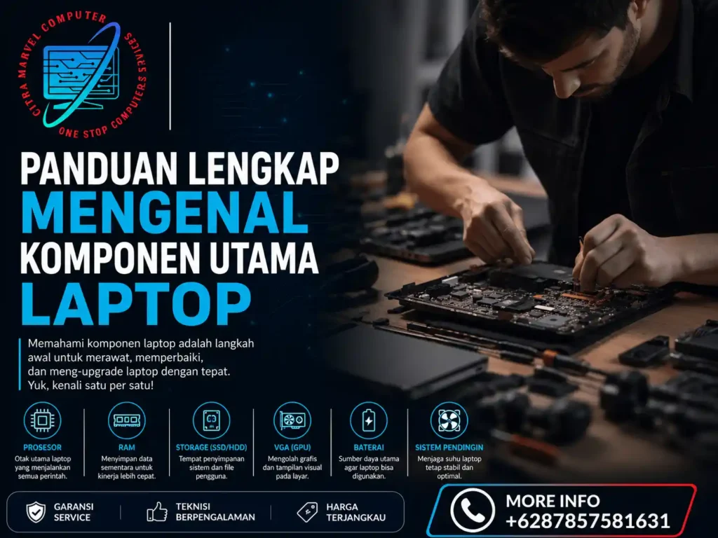Panduan Lengkap Mengenal Komponen Utama Laptop