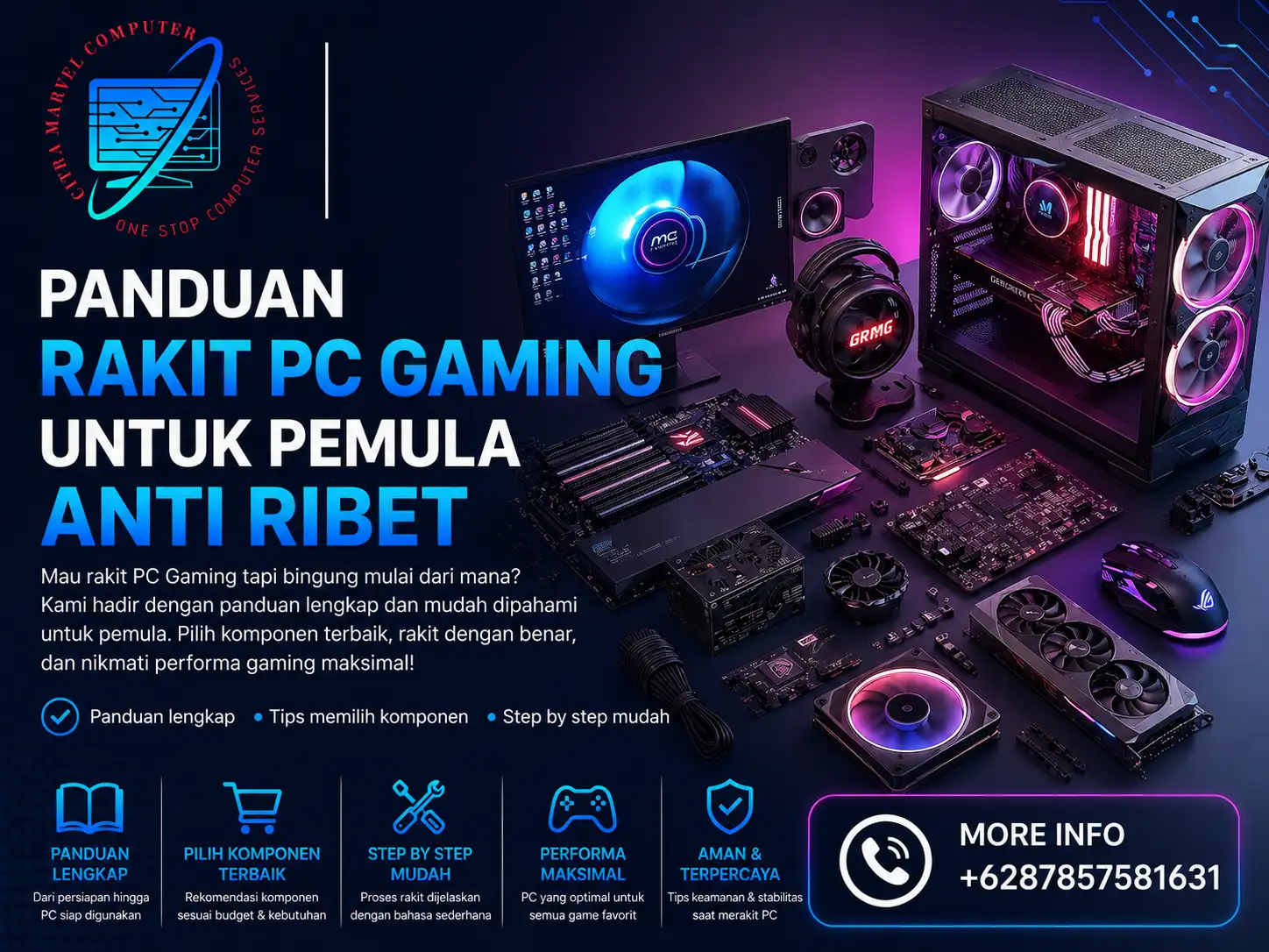 Panduan Rakit PC Gaming untuk Pemula Anti Ribet