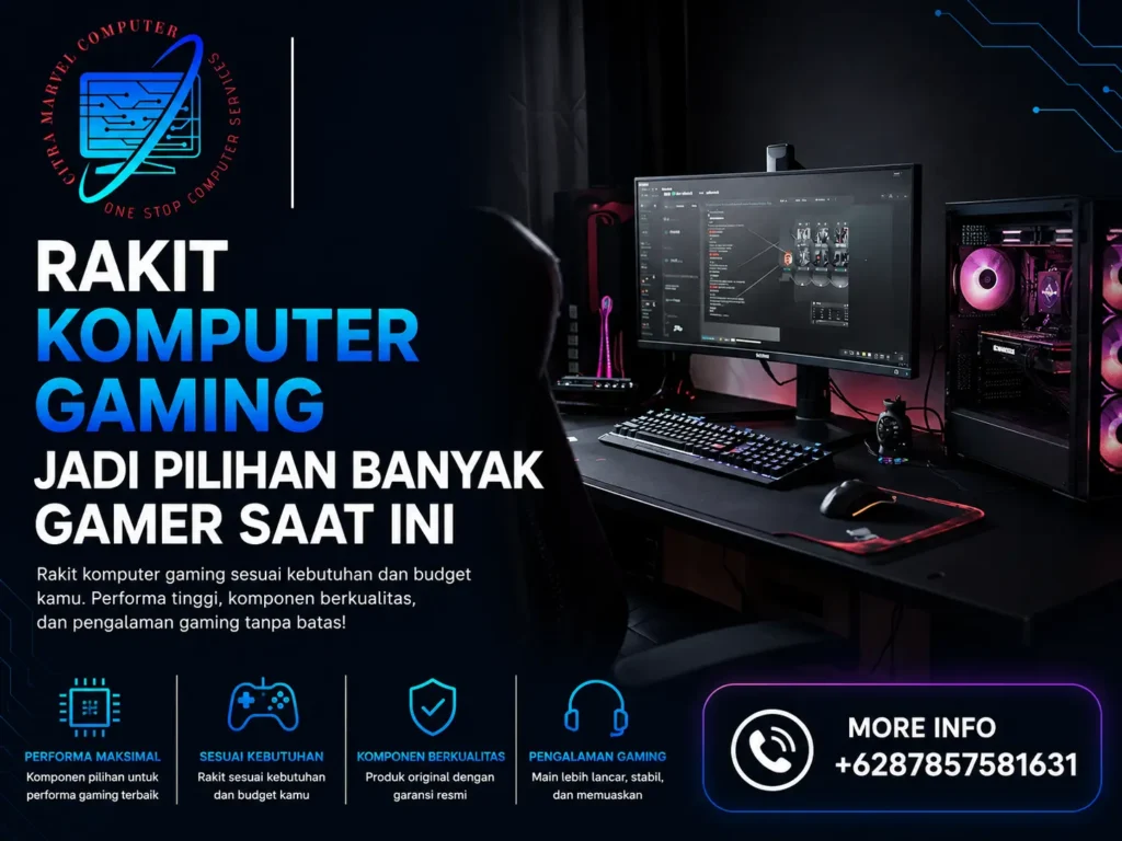 Rakit Komputer Gaming Jadi Pilihan Banyak Gamer Saat Ini