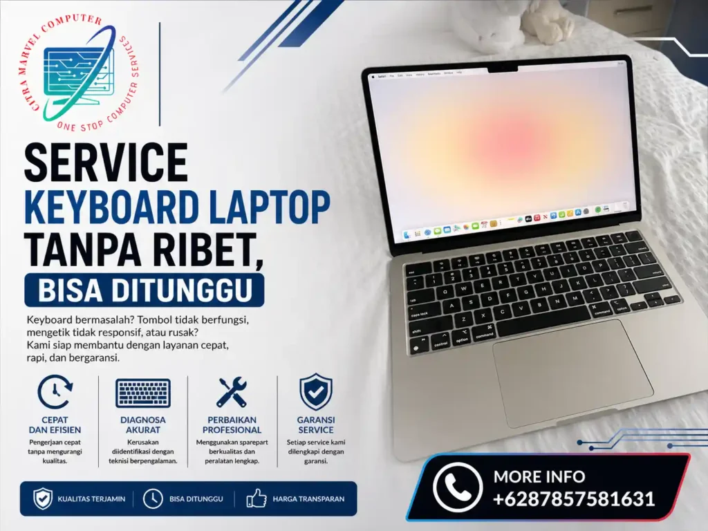 Service Keyboard Laptop Tanpa Ribet, Bisa Ditunggu