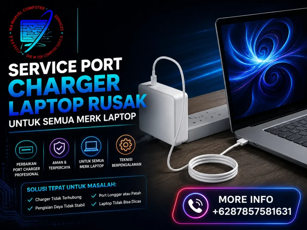 Service Port Charger Laptop Rusak untuk Semua Merk Laptop