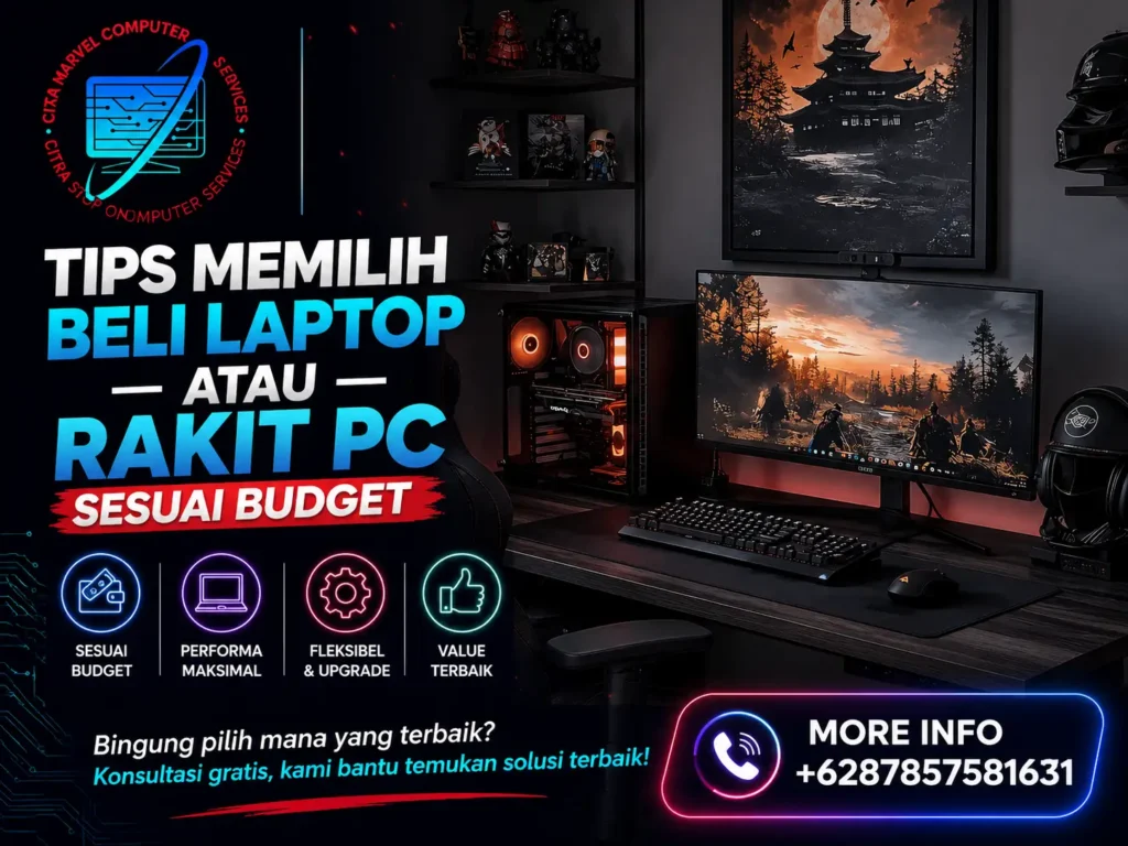 Tips Memilih Beli Laptop atau Rakit PC Sesuai Budget