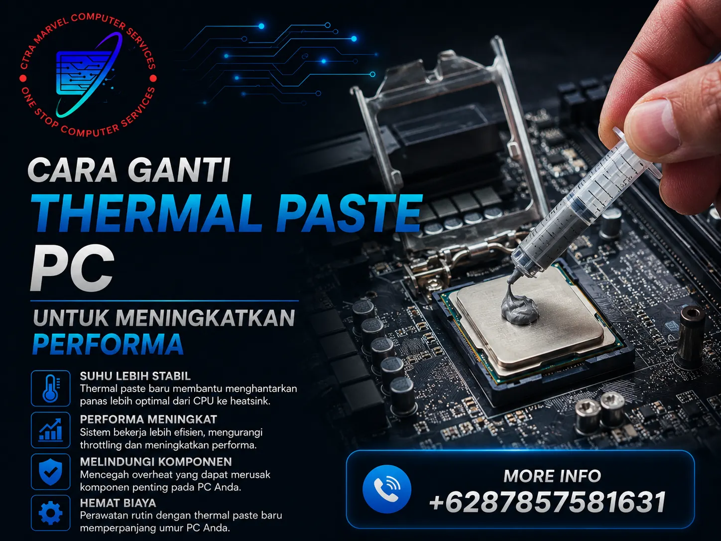 Cara Ganti Thermal Paste PC untuk Meningkatkan Performa Cara Ganti Thermal Paste PC untuk Meningkatkan Performa