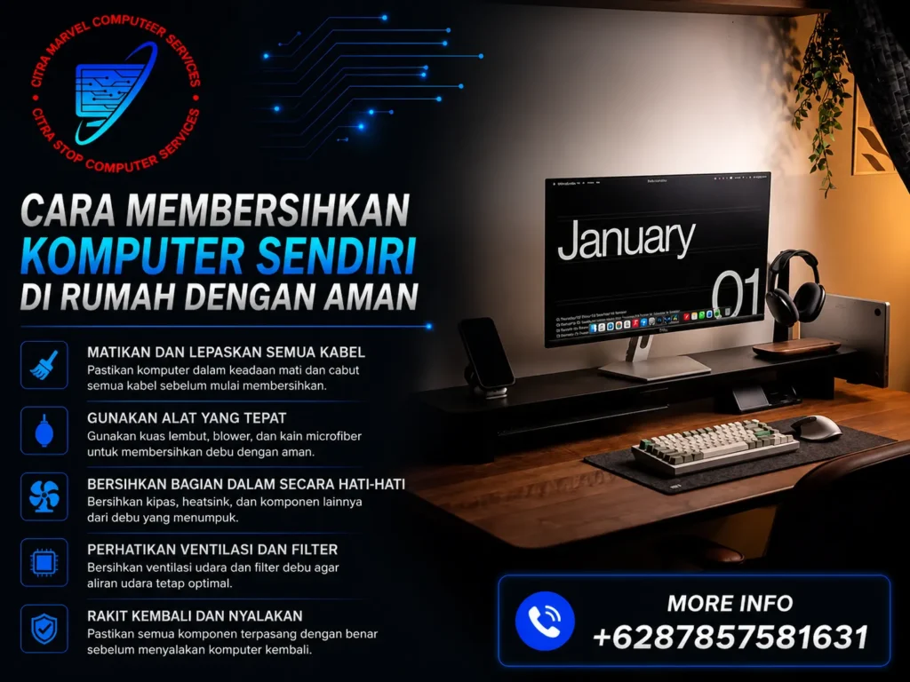 Cara Membersihkan Komputer Sendiri di Rumah dengan Aman