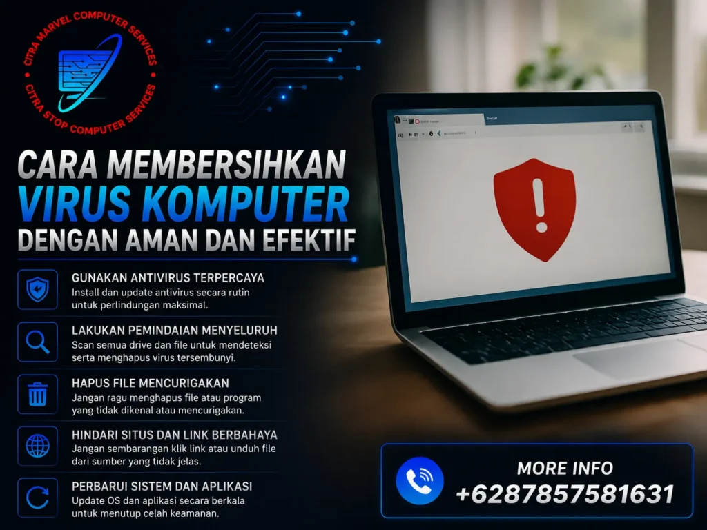 Cara Membersihkan Virus Komputer dengan Aman dan Efektif