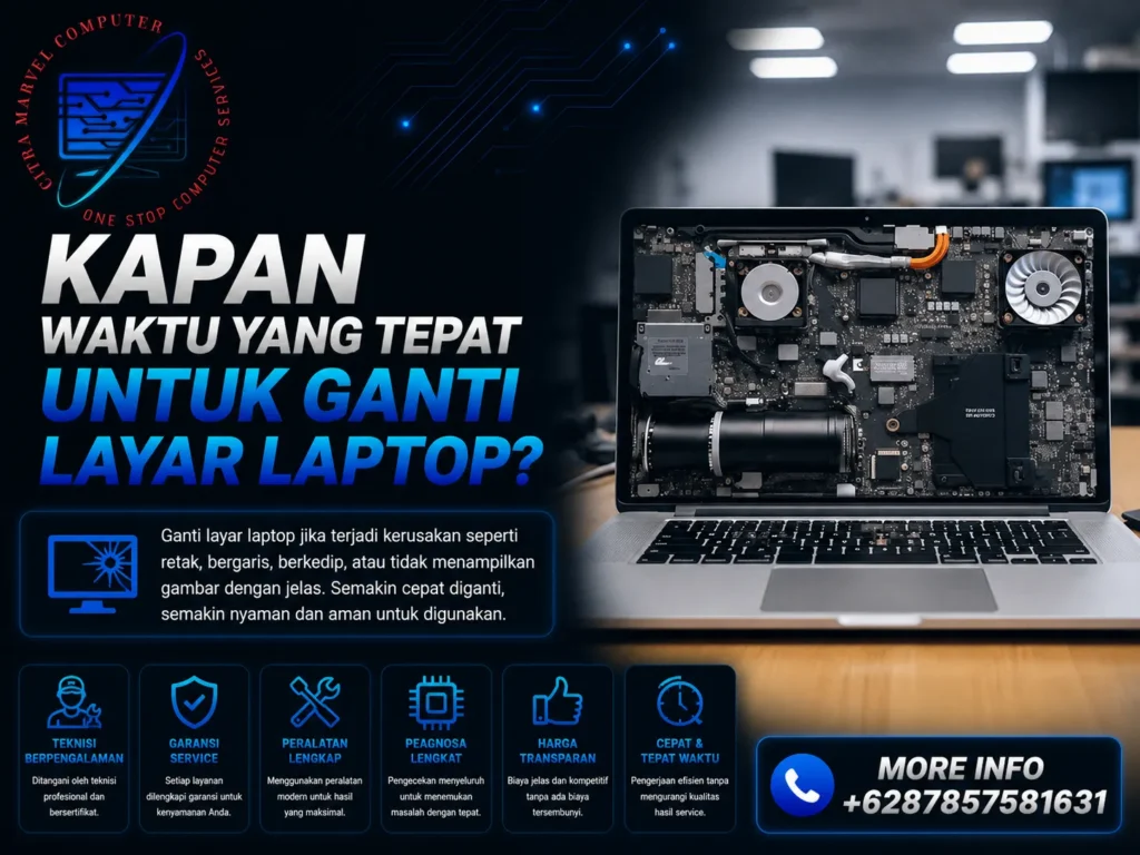 Kapan Waktu yang Tepat untuk Ganti Layar Laptop?