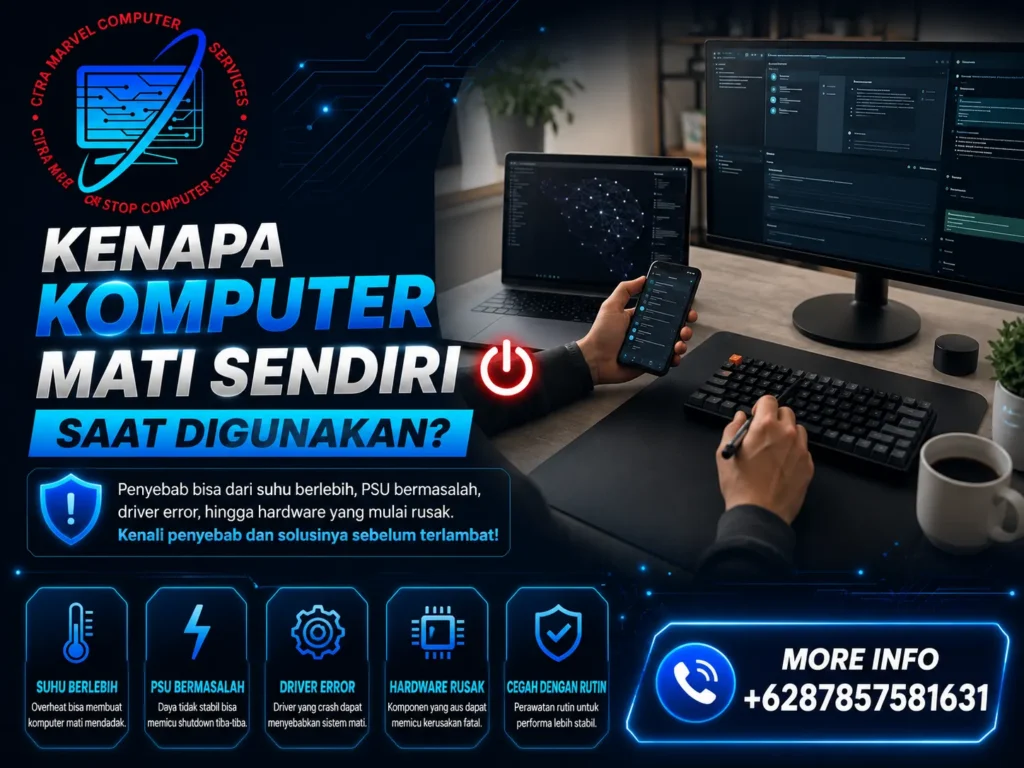 Kenapa Komputer Mati Sendiri Saat Digunakan?