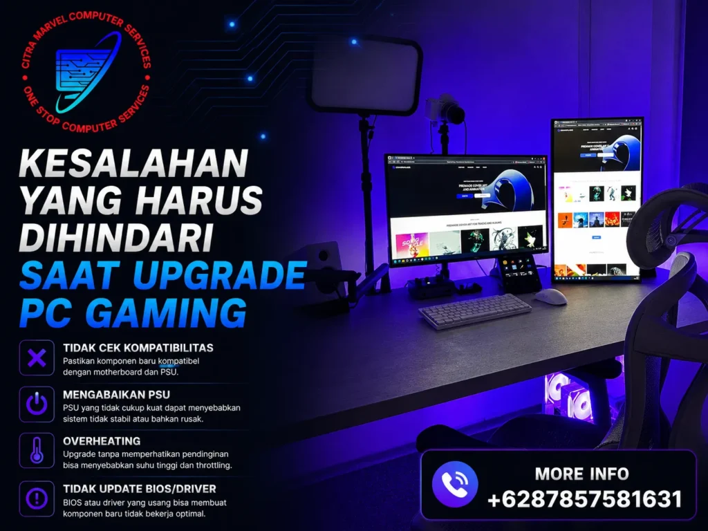 Kesalahan yang Harus Dihindari Saat Upgrade PC Gaming