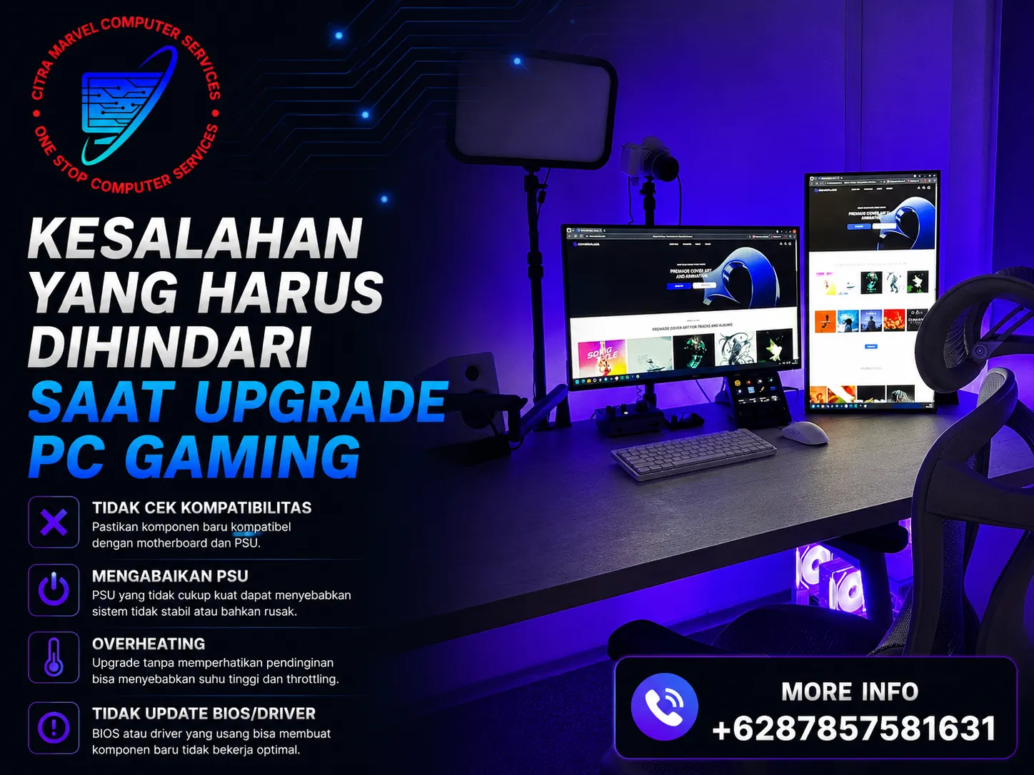 Kesalahan yang Harus Dihindari Saat Upgrade PC Gaming Kesalahan yang Harus Dihindari Saat Upgrade PC Gaming