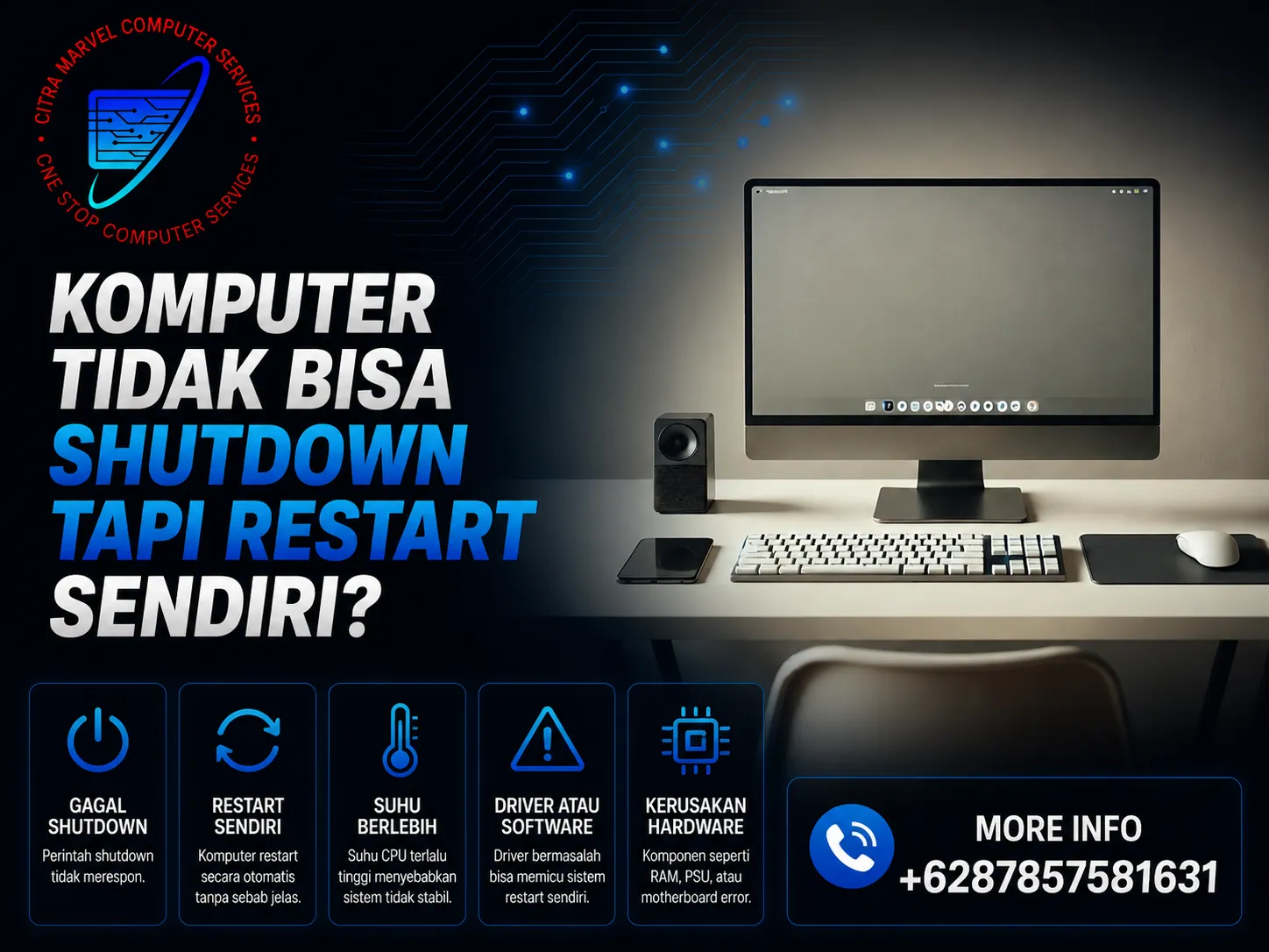 Komputer Tidak Bisa Shutdown Tapi Restart Sendiri? Komputer Tidak Bisa Shutdown Tapi Restart Sendiri?