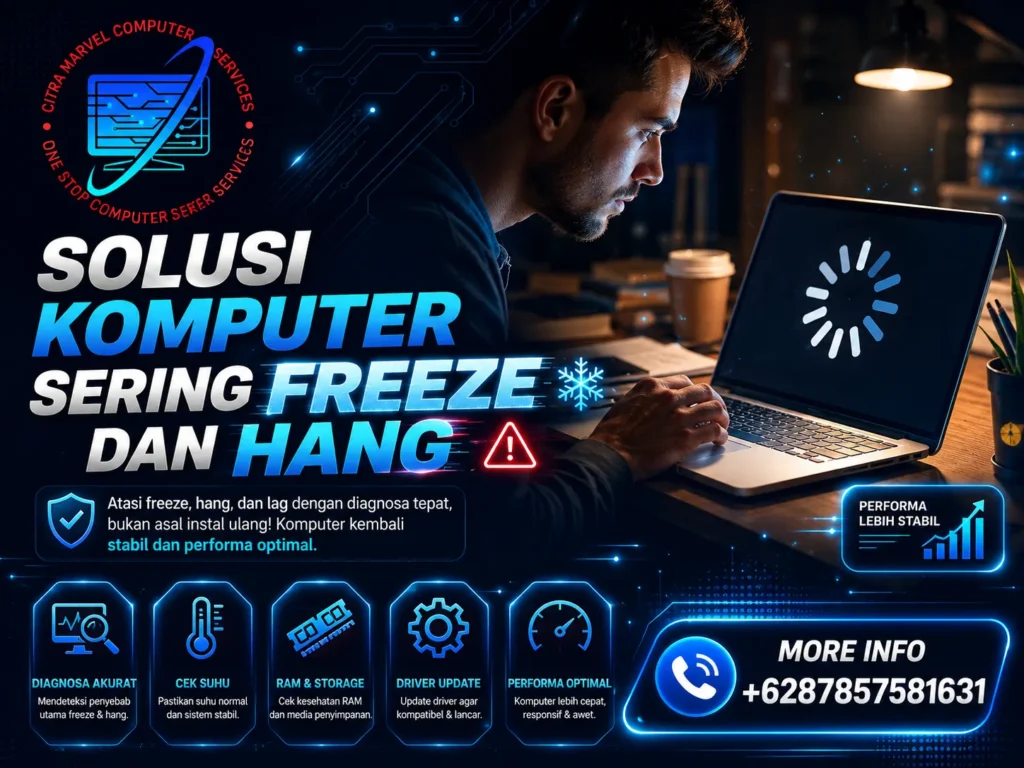Solusi Komputer Sering Freeze dan Hang