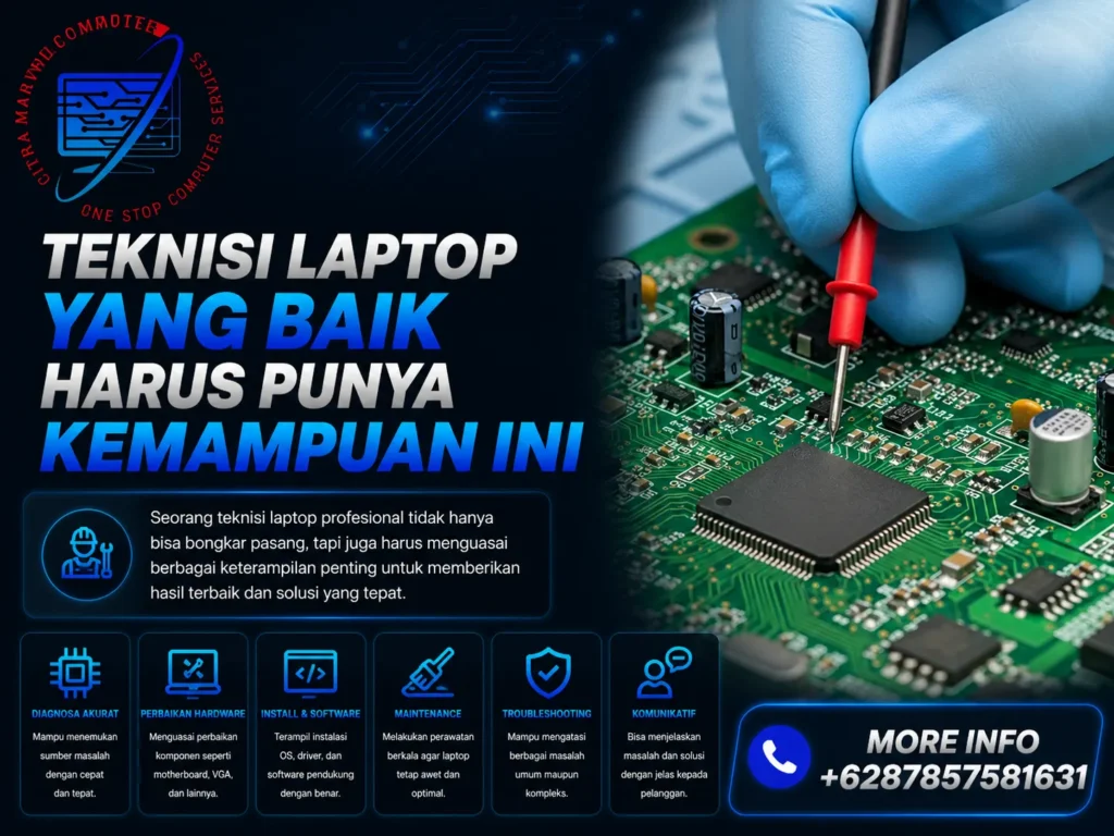 Teknisi Laptop yang Baik Harus Punya Kemampuan Ini
