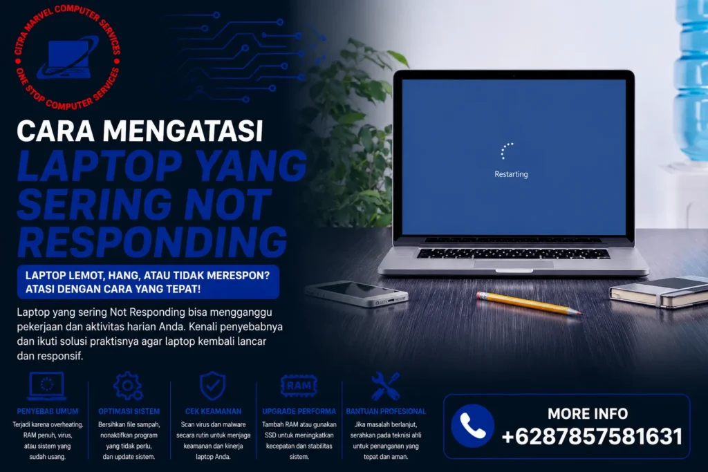 Cara Mengatasi Laptop yang Sering Not Responding