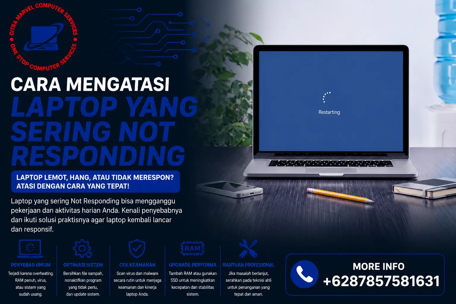 Cara Mengatasi Laptop yang Sering Not Responding