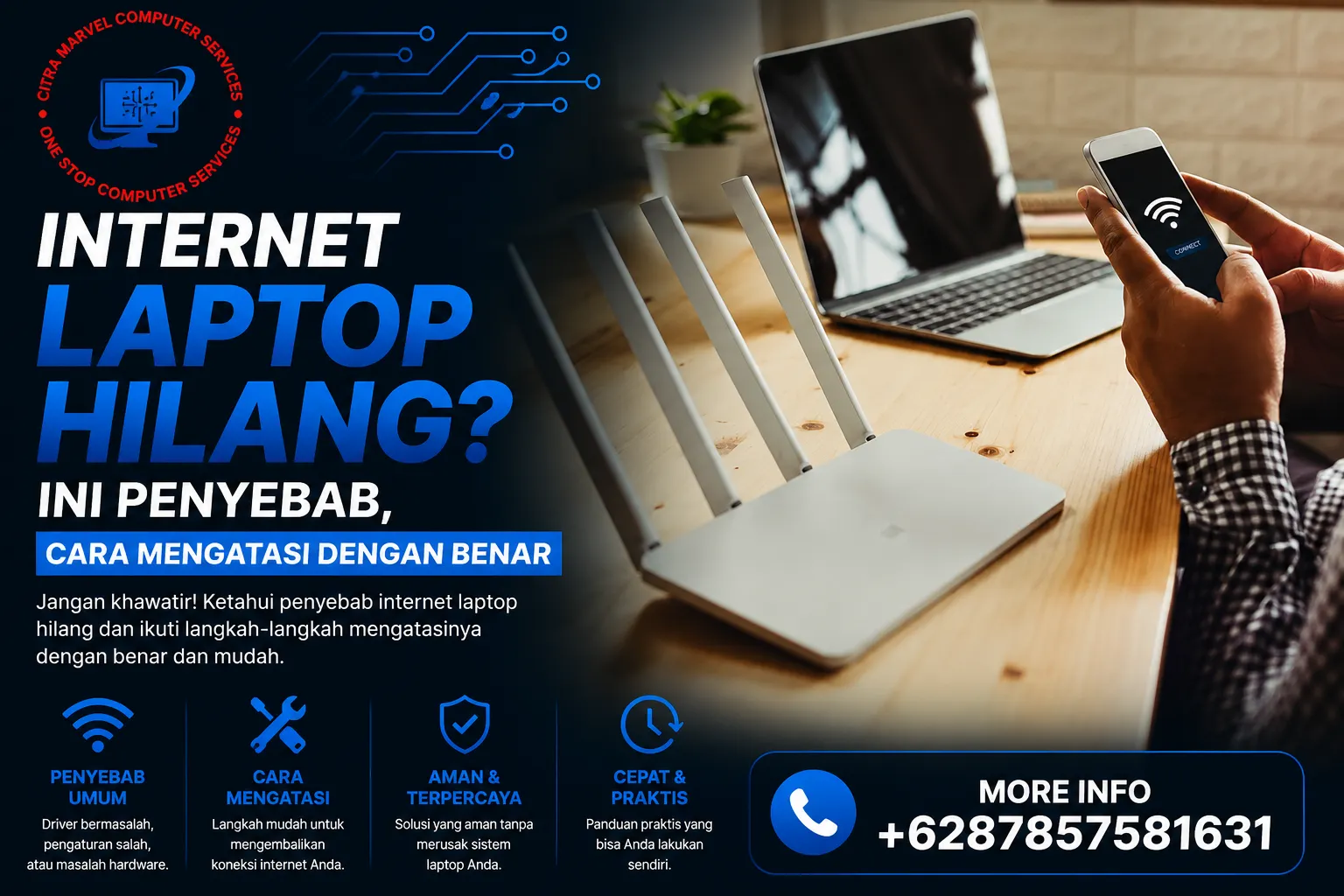 Internet Laptop Hilang_ Ini Penyebab, Cara Mengatasi Dengan Benar Internet Laptop Hilang? Ini Penyebab, Cara Mengatasi Dengan Benar