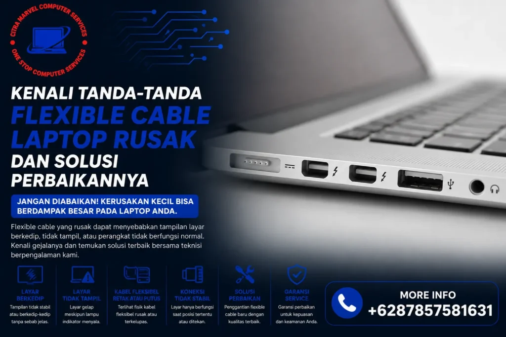 Kenali Tanda-Tanda Flexible Cable Laptop Rusak Dan Solusi Perbaikannya