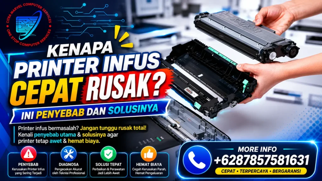 Kenapa Printer Infus Cepat Rusak? Ini Penyebab dan Solusinya