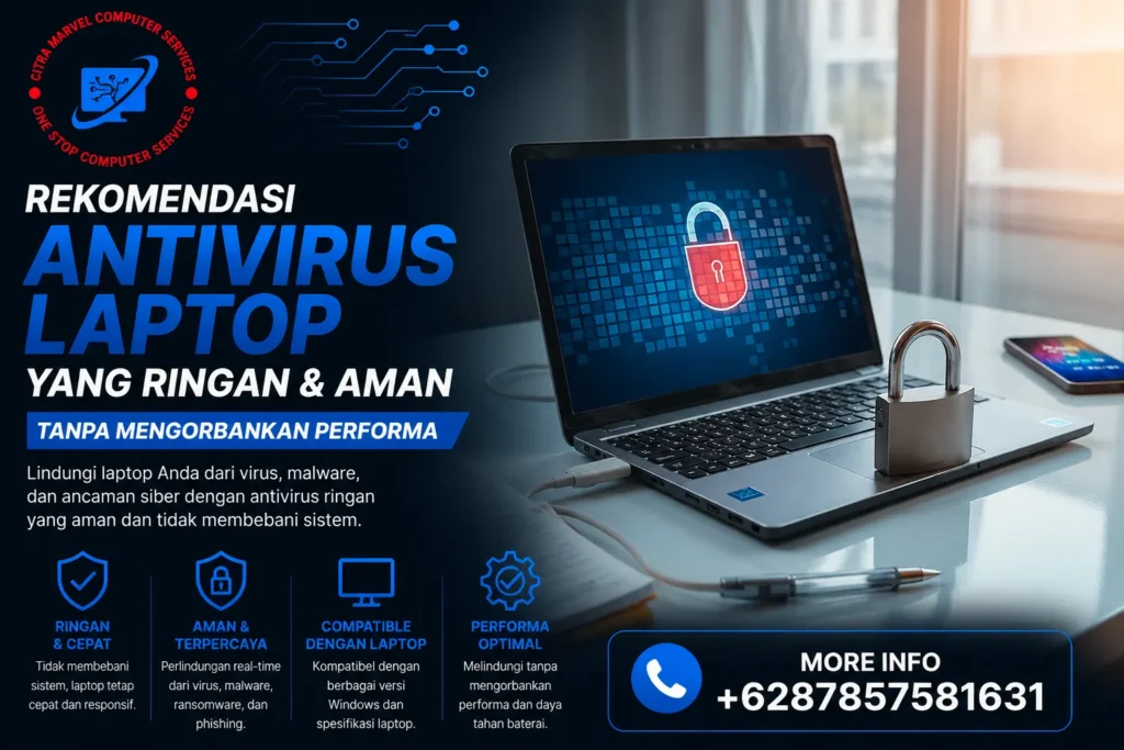 Rekomendasi Antivirus Laptop yang Ringan Aman tanpa mengorbankan Performa