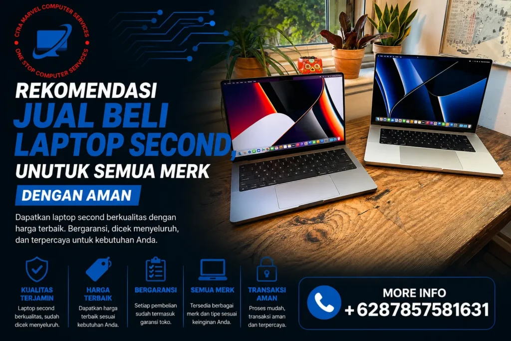 Rekomendasi Jual Beli Laptop Second, Unutuk Semua Merk