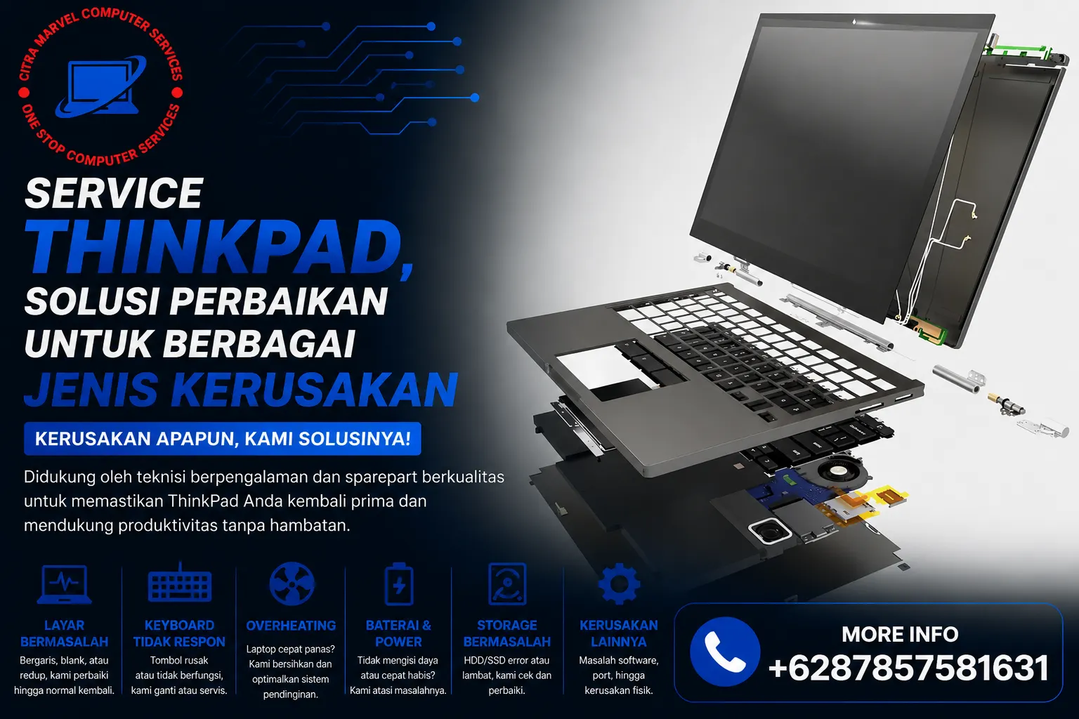 Service ThinkPad, Solusi Perbaikan untuk Berbagai Jenis Kerusakan Service ThinkPad, Solusi Perbaikan untuk Berbagai Jenis Kerusakan