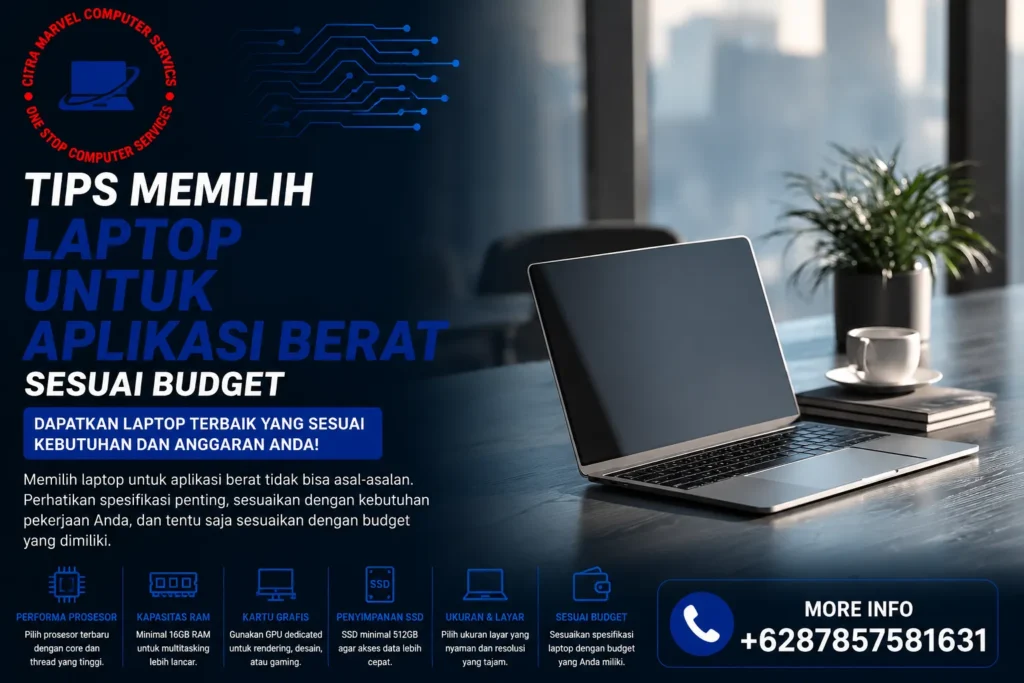Tips Memilih Laptop untuk Aplikasi Berat Sesuai Budget