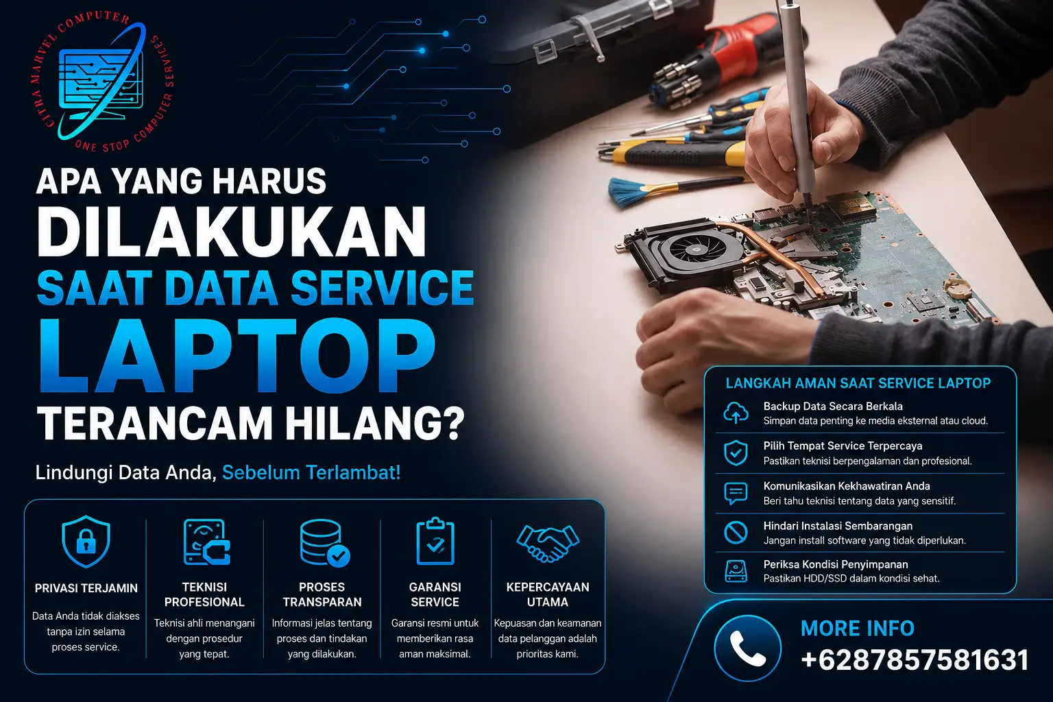 Apa yang Harus Dilakukan Saat Data Service Laptop Terancam Hilang?