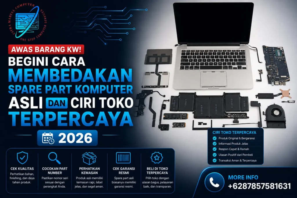 Awas Barang KW! Begini Cara Membedakan Spare Part Komputer Asli dan Ciri Toko Terpercaya