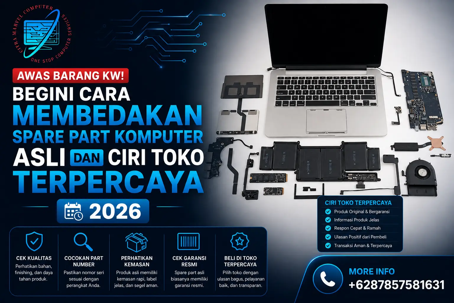 Awas Barang KW! Begini Cara Membedakan Spare Part Komputer Asli dan Ciri Toko Terpercaya Awas Barang KW! Begini Cara Membedakan Spare Part Komputer Asli dan Ciri Toko Terpercaya