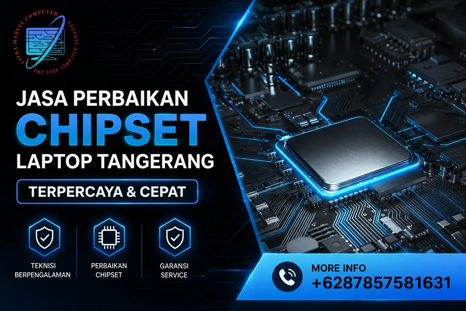 Jasa Perbaikan Chipset Laptop Tangerang Terpercaya & Cepat