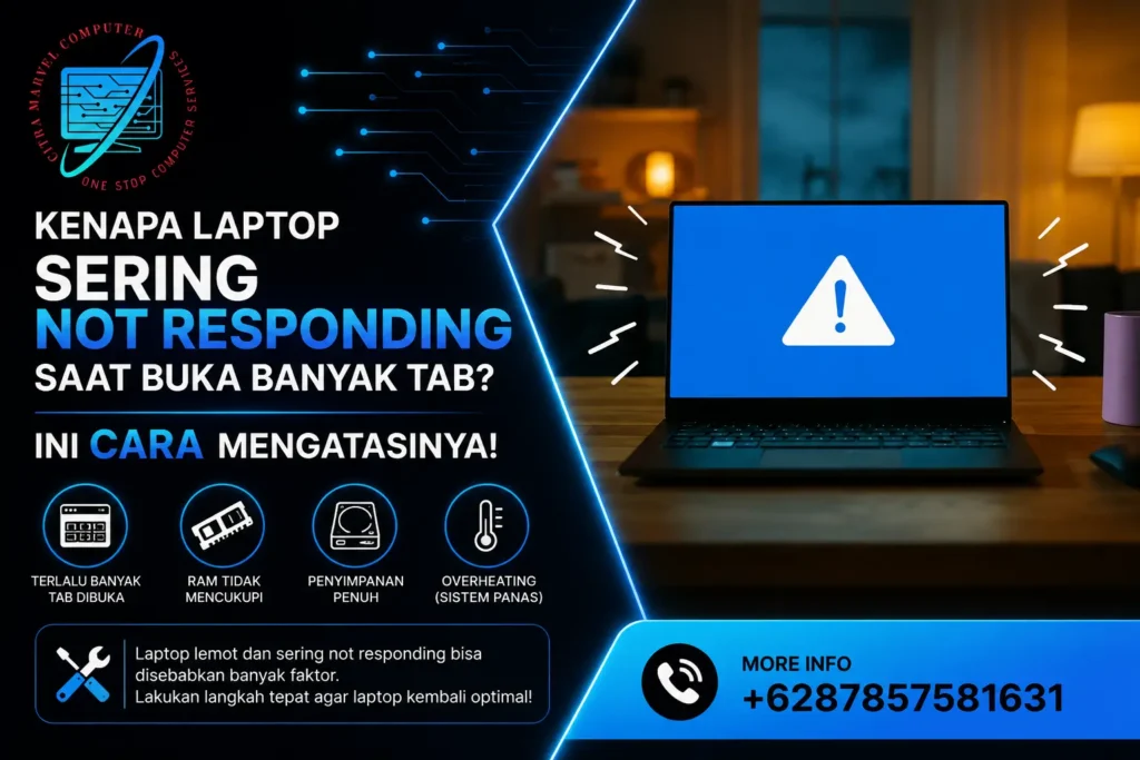 Kenapa Laptop Sering Not Responding Saat Buka Banyak Tab? Ini Cara Mengatasinya!