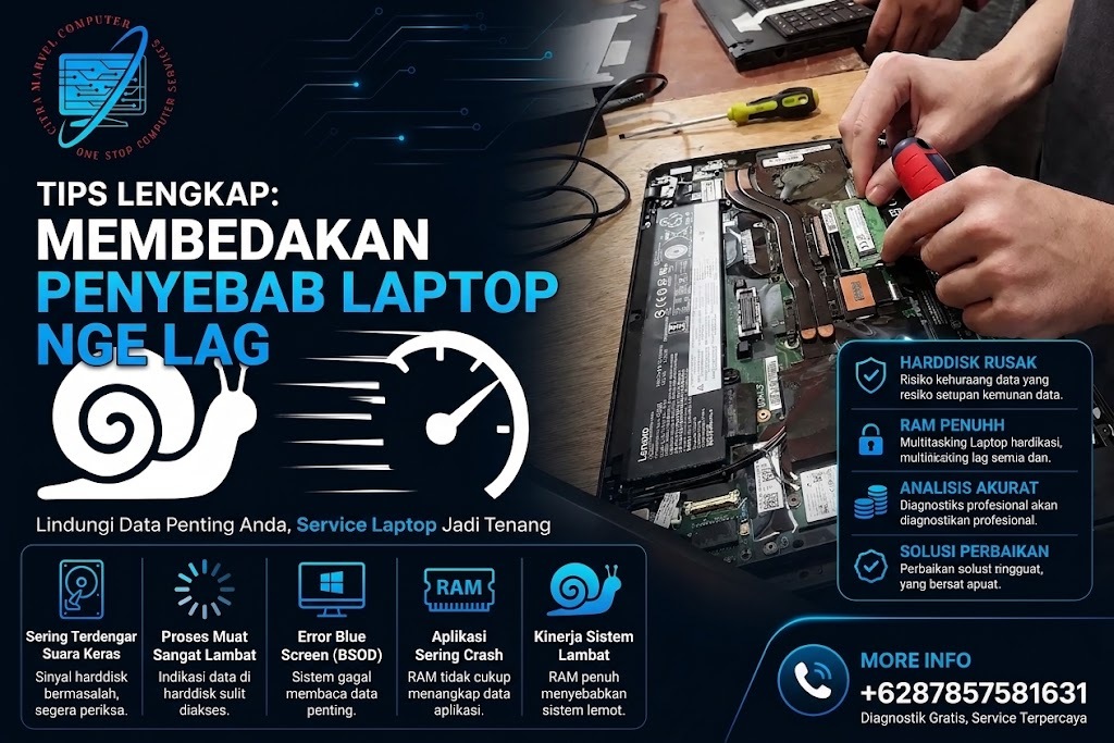 Ciri Harddisk Rusak vs RAM Penuh yang Bikin Laptop Nge Lag Parah