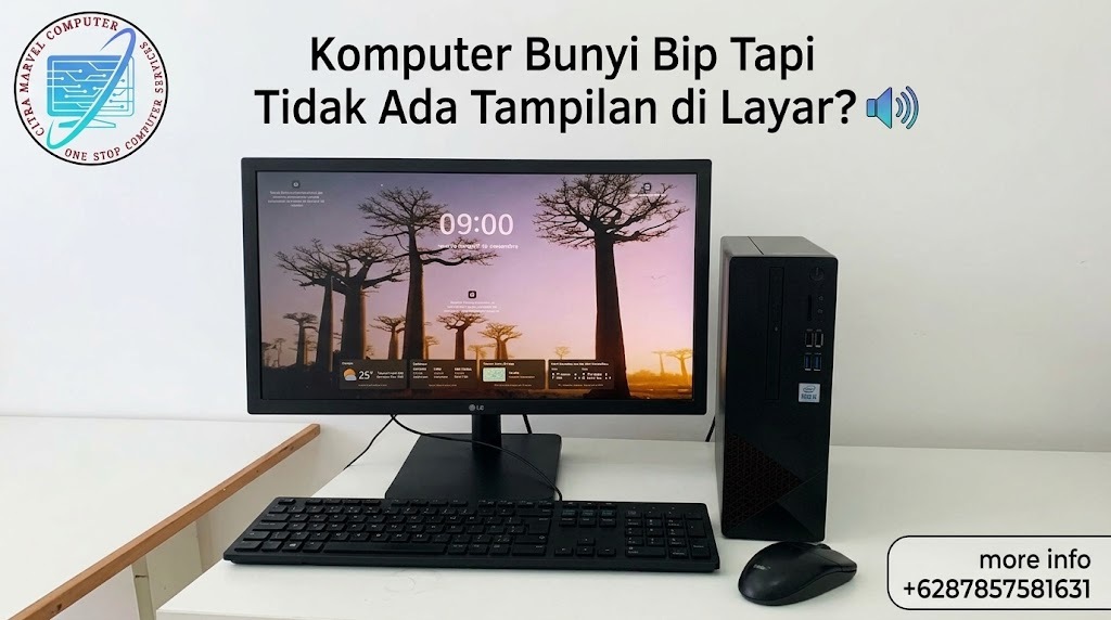 Komputer Bunyi Bip Tapi Tidak Ada Tampilan di Layar Komputer Bunyi Bip Tapi Tidak Ada Tampilan di Layar