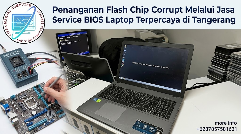 Penanganan Flash Chip Corrupt Melalui Jasa Service BIOS Laptop Terpercaya di Tangerang Penanganan Flash Chip Corrupt Melalui Jasa Service BIOS Laptop Terpercaya di Tangerang