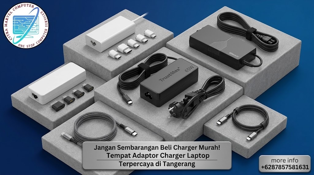 Jangan Sembarangan Beli Charger Murah! Tempat Adaptor Charger Laptop Terpercaya di Tangerang