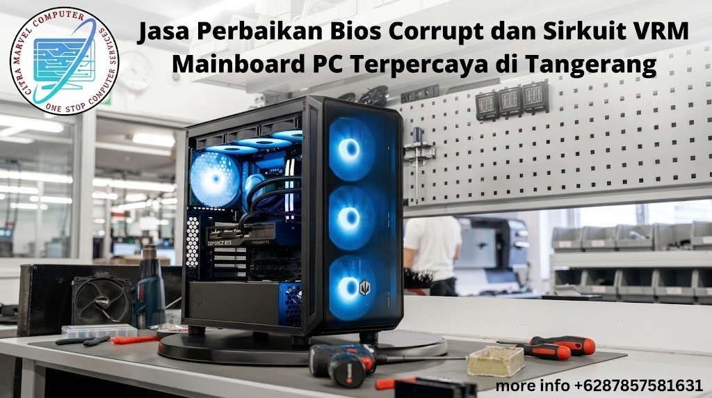 Jasa Perbaikan Bios Corrupt dan Sirkuit VRM Mainboard PC Terpercaya di Tangerang