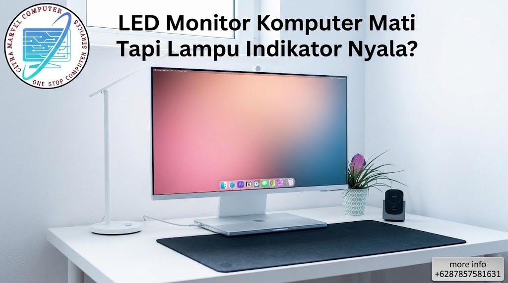 LED Monitor Komputer Mati Tapi Lampu Indikator Nyala LED Monitor Komputer Mati Tapi Lampu Indikator Nyala