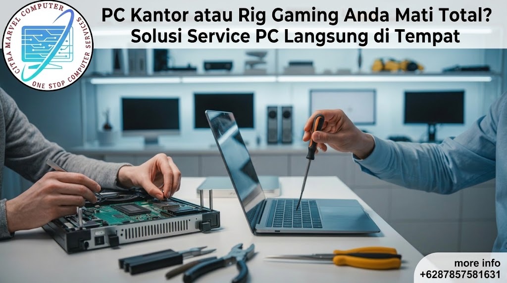 PC Kantor atau Rig Gaming Anda Mati Total Solusi Service PC Langsung di Tempat